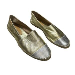 Mint & Rose Made in Spain Metallic Espadrille Loafer
